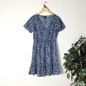 SheIn Floral Ruffle Dress